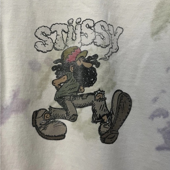 Stussy Other - Stussy Tie-Dye weed smokin Graphic T-Shirt Adult XL reggae